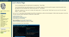 Desktop Screenshot of leoeditor.com